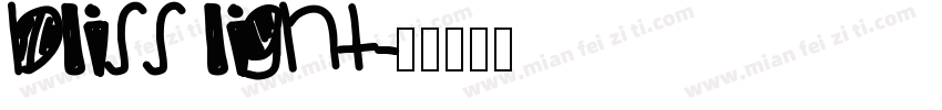 bliss light字体转换